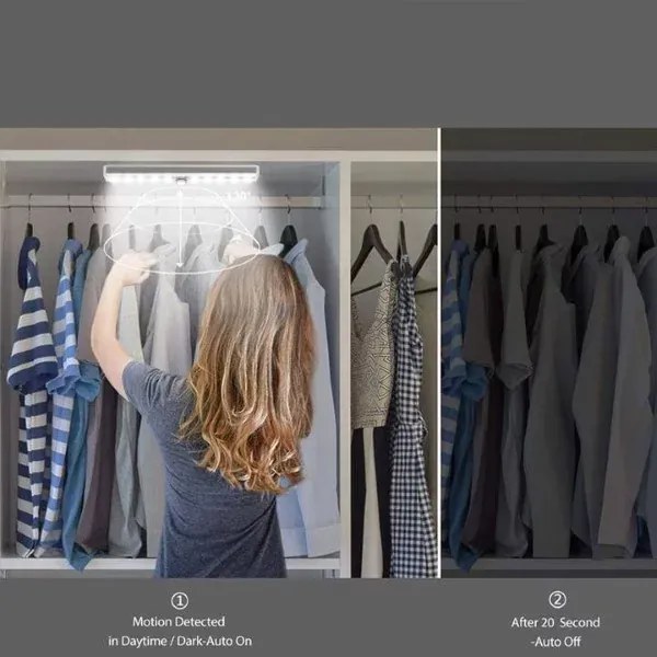 Zaparkorun Szenzoros LED-lámpa mozgásérzékelővel - 19 cm