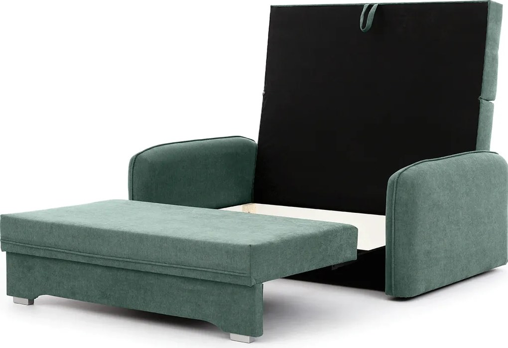 AKCIÓ Kinyitható 2 férőhelyes kanapé LAINE, zöld II. osztály
