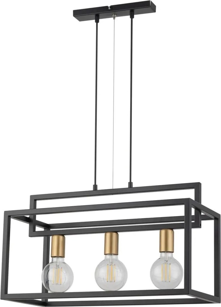 Sigma lighting modern függeszték vigo fekete arany sig32441