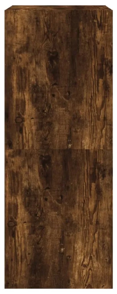 füstös tölgy cipőszekrény 2 kihajtható fiókkal 60x42x108 cm