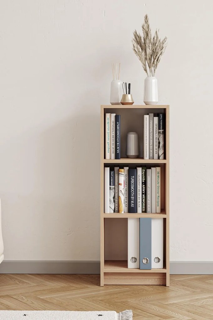 Könyvespolc, sonoma tölgy, 40 cm – Bili3