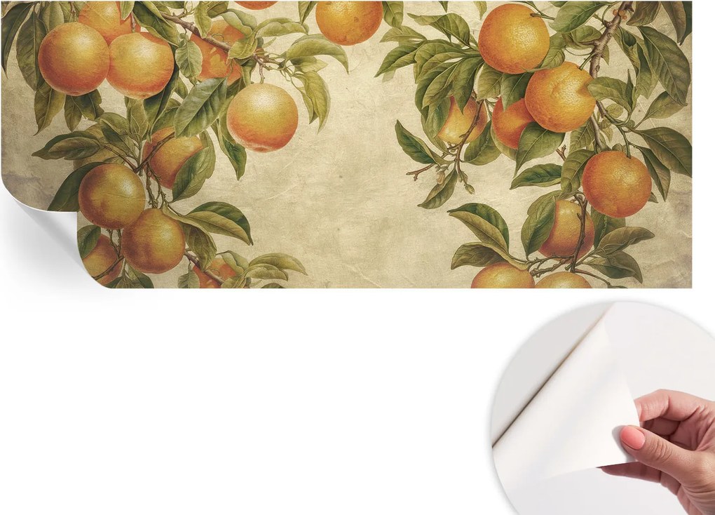 Dekoratív öntapadós fotótapéta irodába Gyümölcsös ágak 250x104 cm