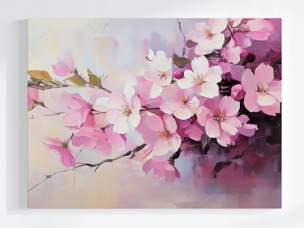 Poszter Természet Cseresznyefa Virágok Sakura 80x60