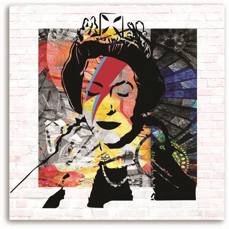 Gario Vászonkép Banksy Anglia királynoje Méret: 40 x 40 cm