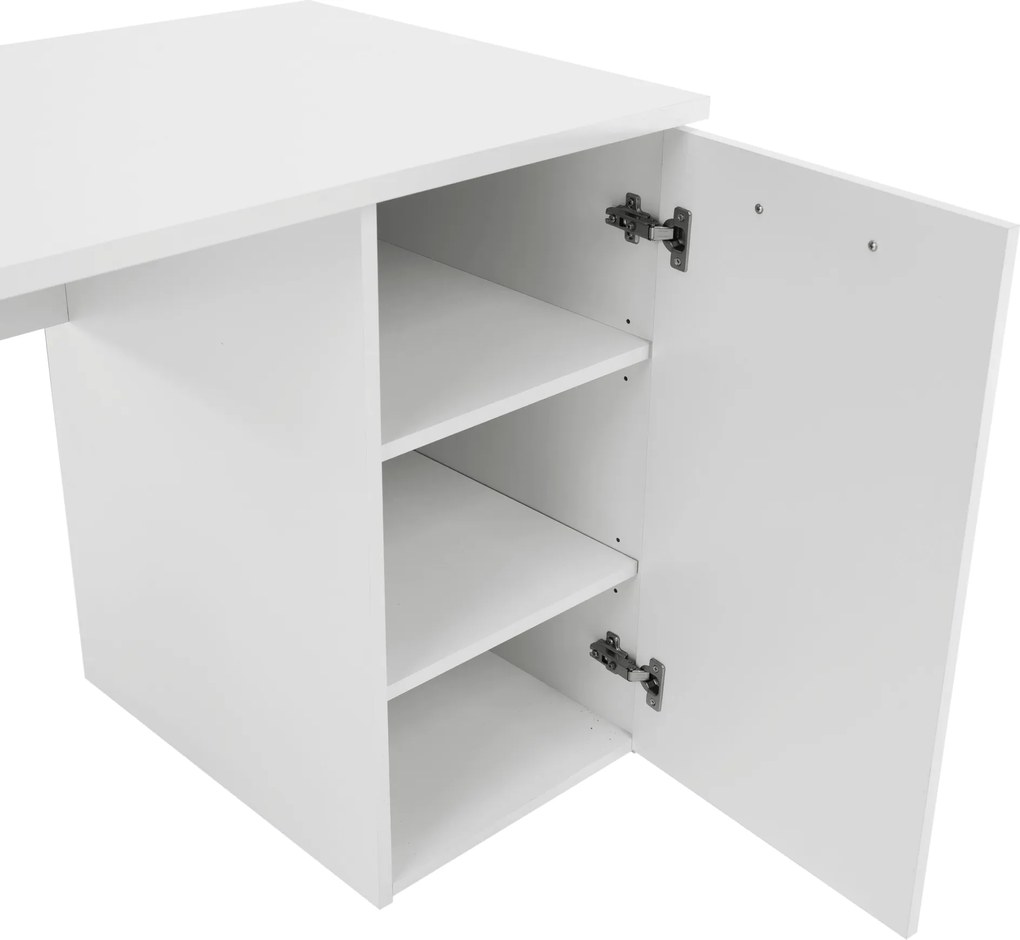 Íróasztal, fehér, EUSTACH