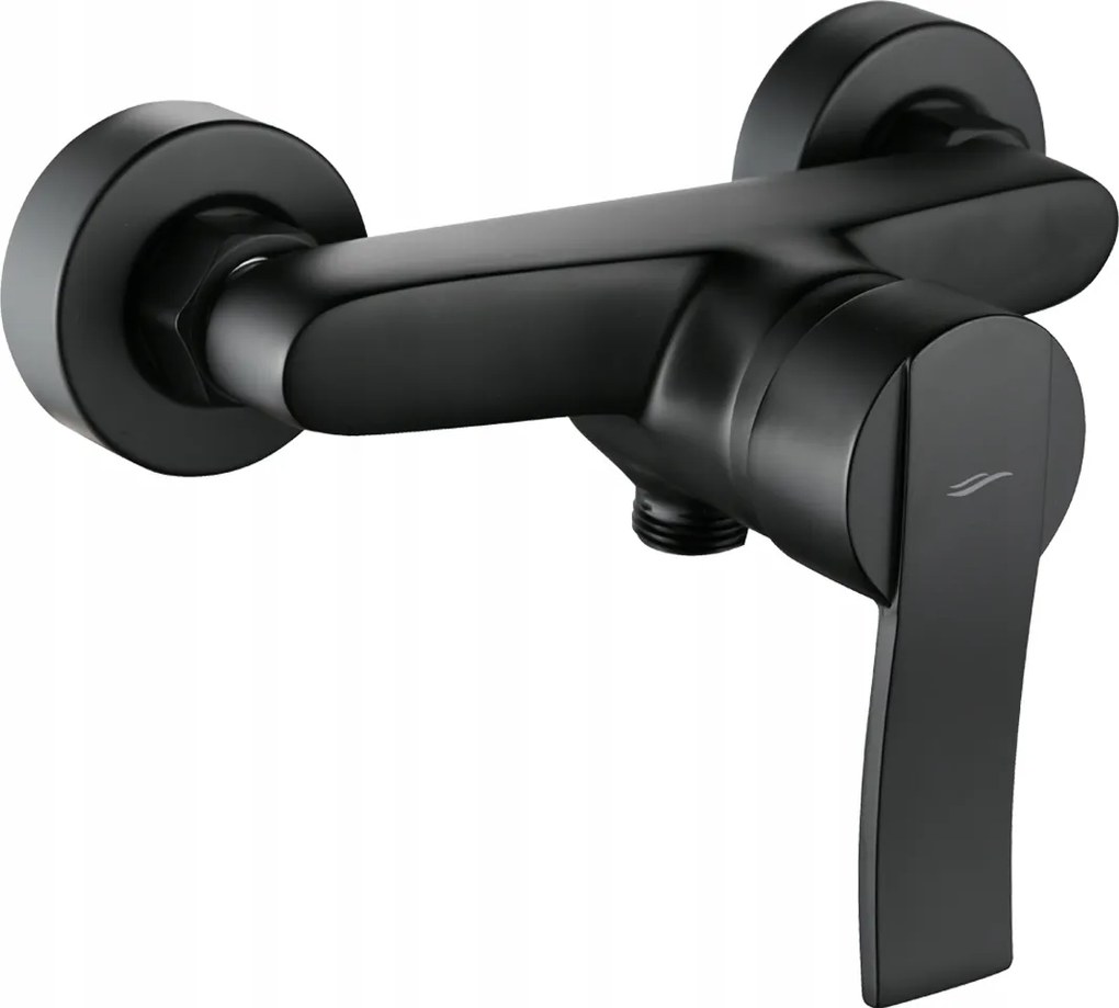 Falra Szerelhető Zuhany Csaptelep Fekete Kuchinox