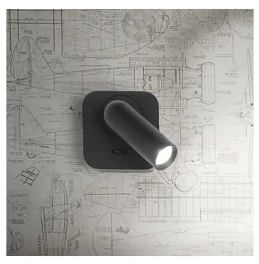 Ideal Lux - LED Fali spotlámpa BEAN LED/3W/230V CRI 90 fekete