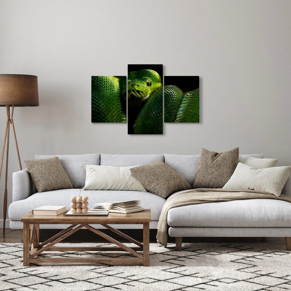 Kép - Zöld kígyó (90x60 cm)
