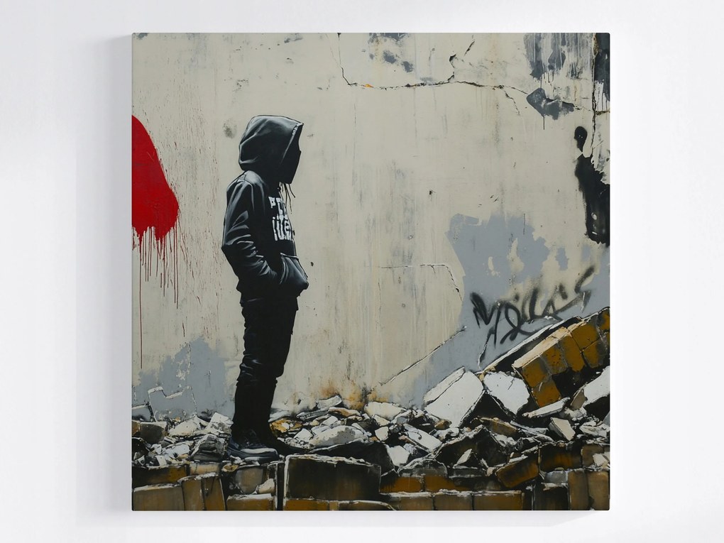 Vászonkép Canvas Street Art Urban Style Graffiti Magány 80x80