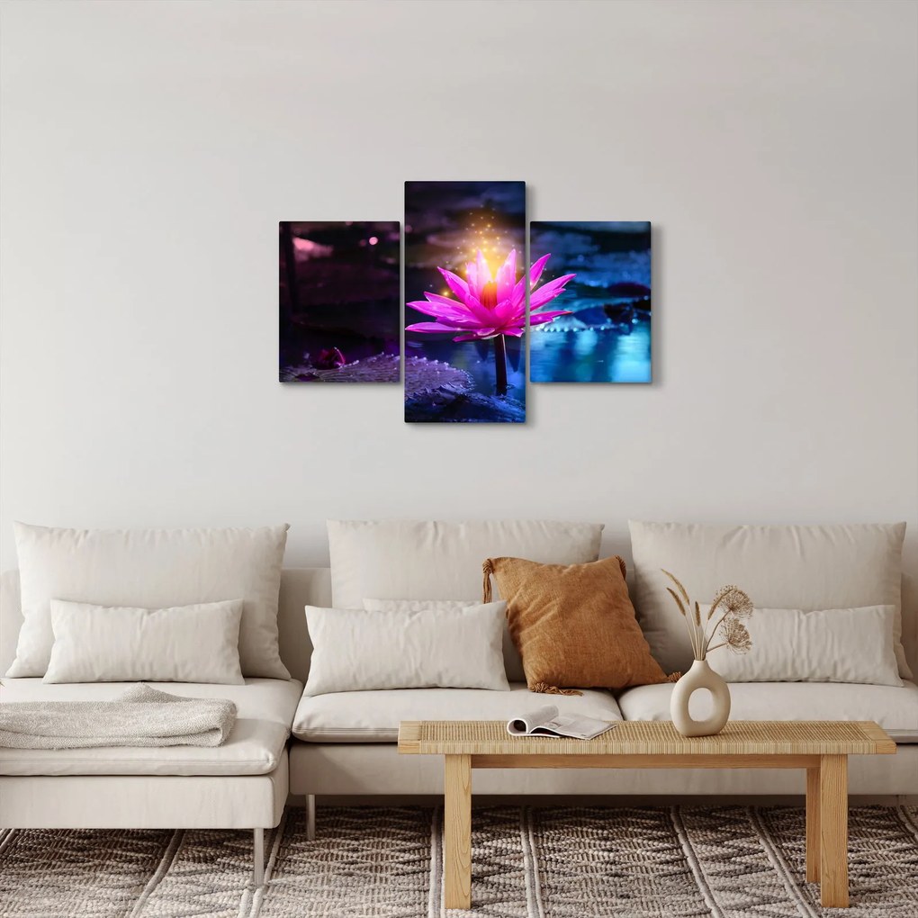 Tavirózsa a vízen képe (90x60 cm)