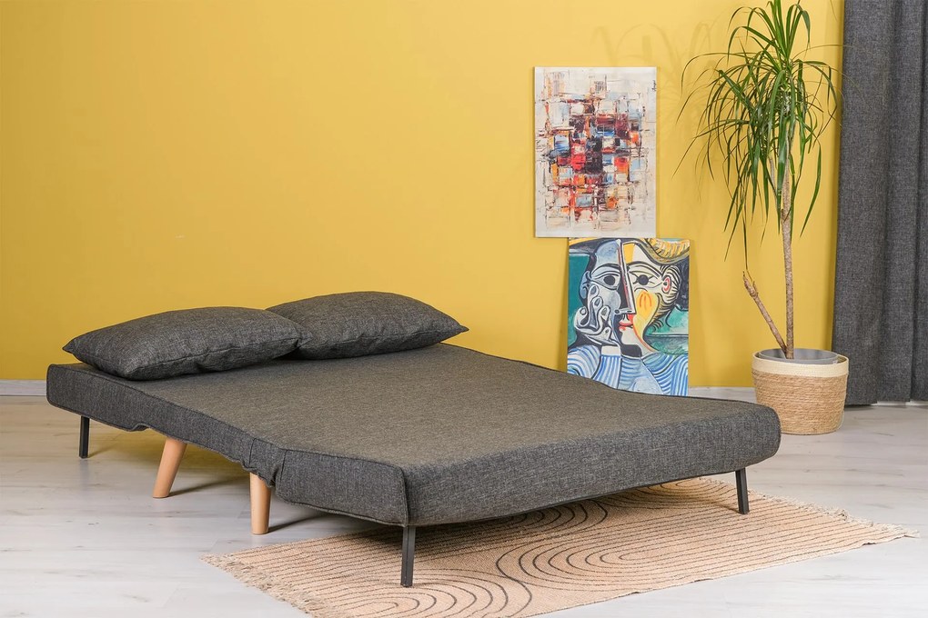 Kanapé futon Fillie (sötétszürke). 1073398