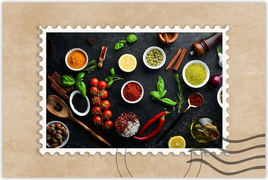 Poszterek 60x40 Különböző fűszerek szett