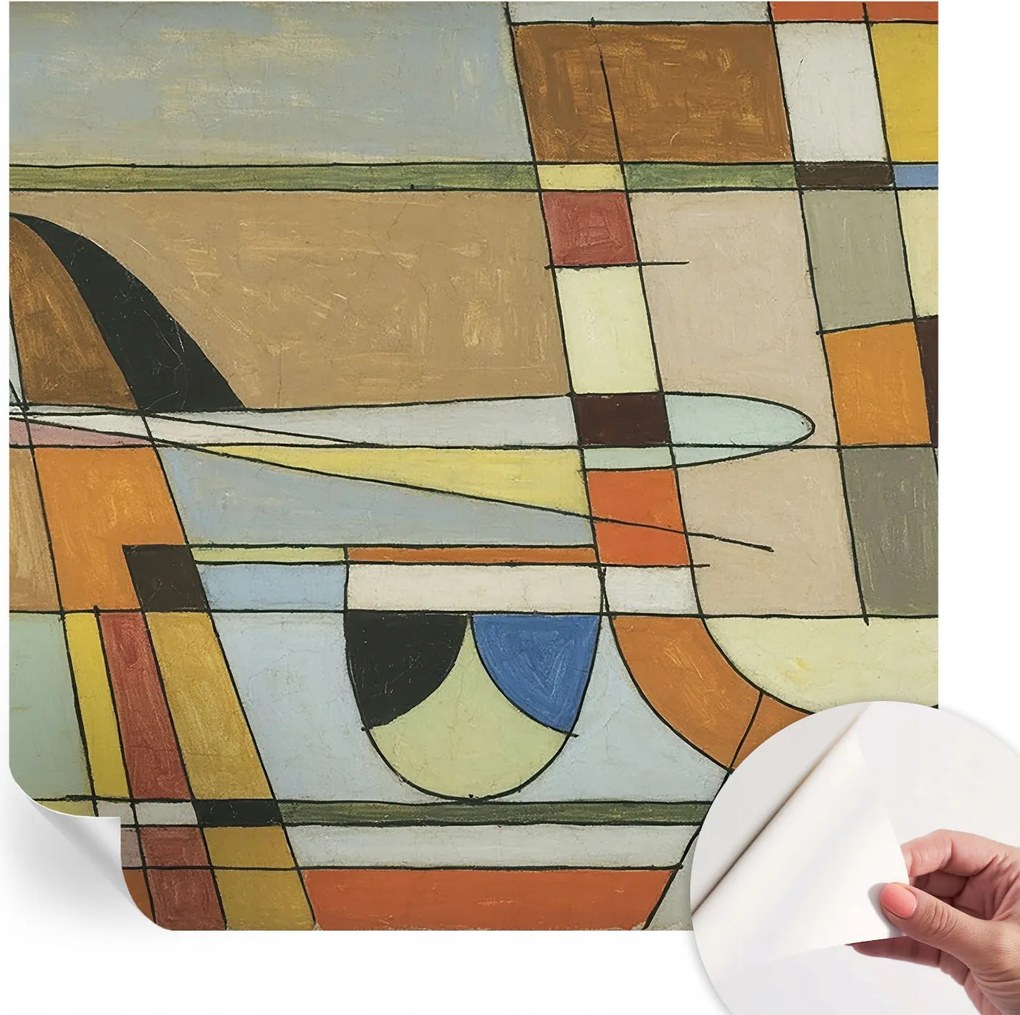 Öntapadós fotótapéta Egyszerű összeszerelés Geometrikus harmónia 250x250 cm