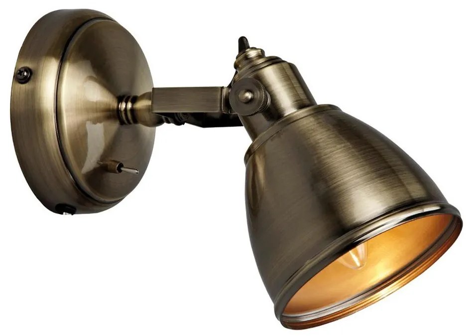 Markslöjd 104048 - Fali lámpa FJÄLLBACKA 1xE14/40W/230V bronz