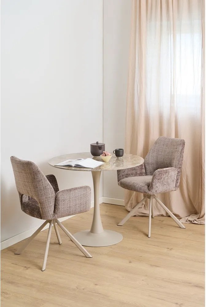 Kerek étkezőasztal kerámia asztallappal ø 90 cm Malta – Actona