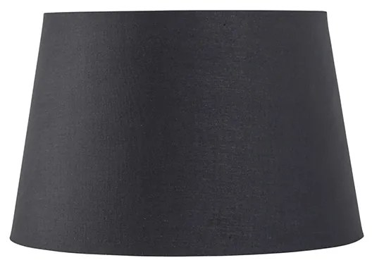 Fekete pamut lámpabúra arany belsővel 25/20/16