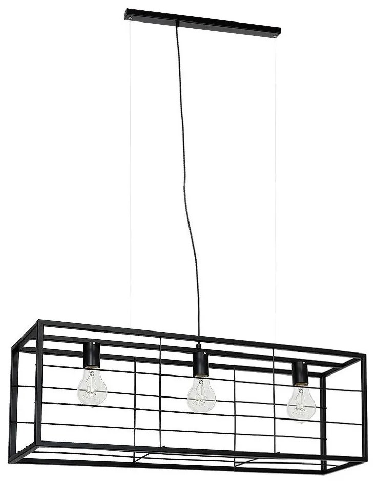 Csillár zsinóron FRAME 3xE27/60W/230V