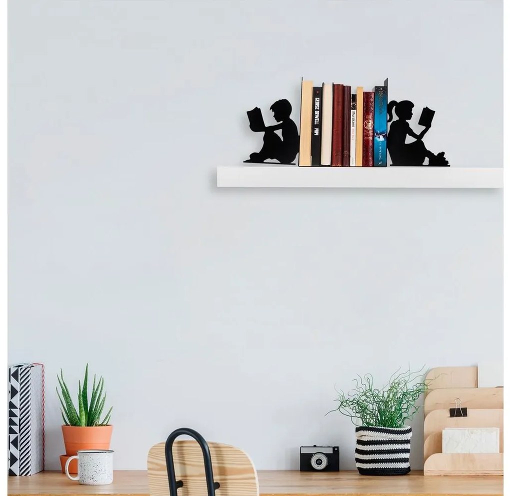 Könyvtámasz 22x40,5 cm fekete