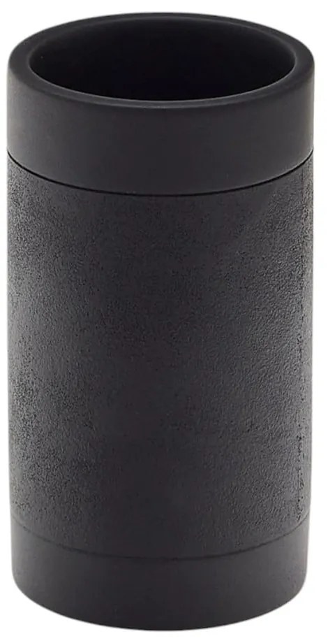 Fekete poligyanta fogkefetartó pohár Sisel – Kave Home