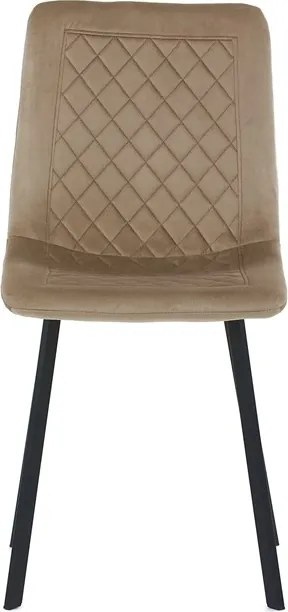 Sötét Bézs Bársony Étkezőszék. DCL-973 CAP4