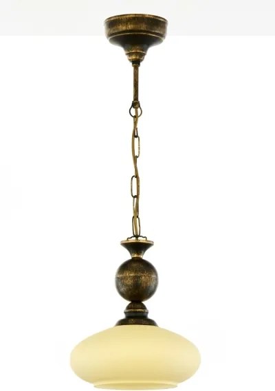 BRILAGI - Láncra függesztett MOLLERO csillár 1xE27/15W/230V, átm. 24 cm, bronz/patina