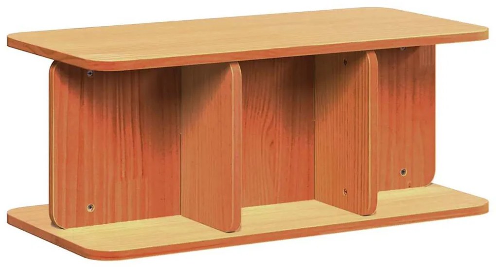 Dohányzóasztal Viaszbarna 80 x 39,5 x 33,5 cm Tömör fenyőfa