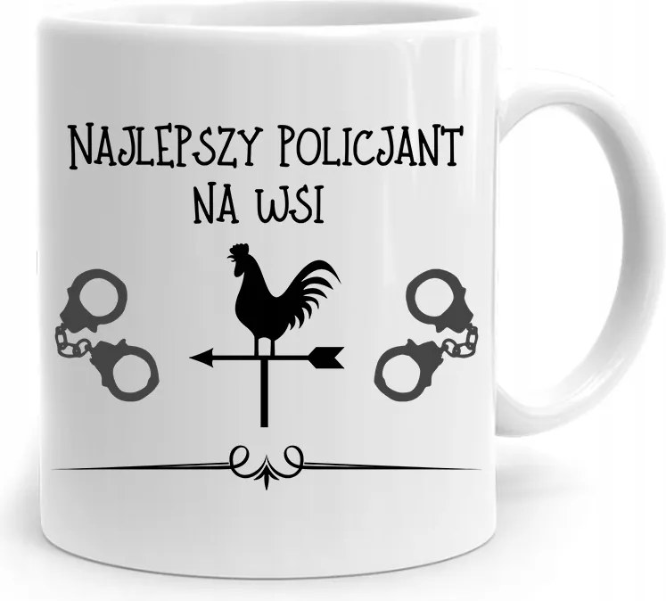 Rendőrnői Bögre Vidéken A Legjobb, fényképes nyomattal