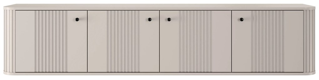 Vesper 4D függő TV-szekrény 187 cm - kasmír / fekete fogantyúk