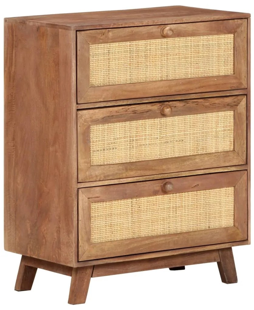 tömör mangófa tálalószekrény 61 x 35 x 76 cm