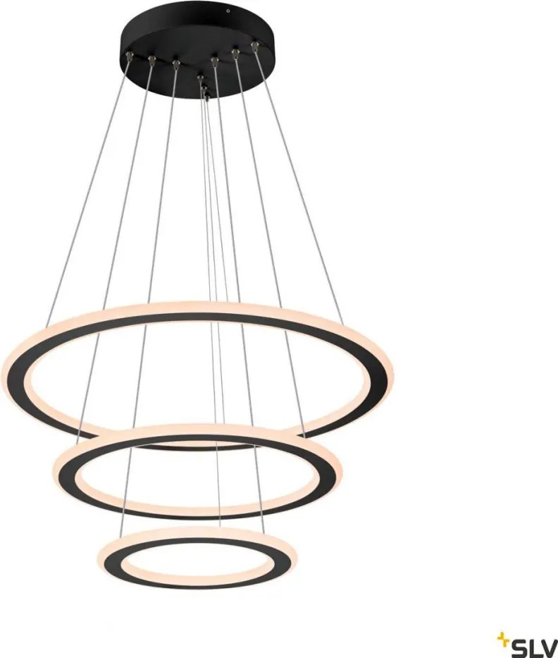 SLV 1007701 ONE Modern Led Függesztett Lámpa Fekete LED IP20