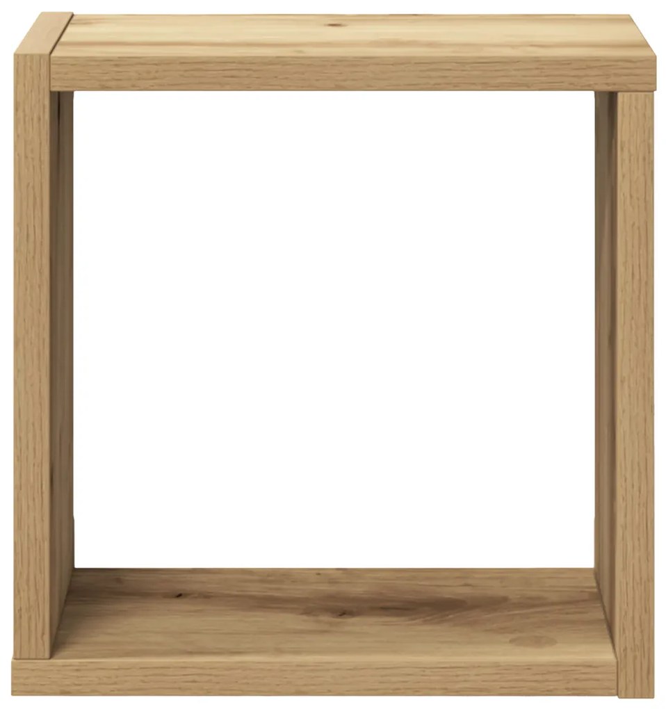 Fali polcok Artisan tölgy MDF furnérral 26 x 15 x 26 cm