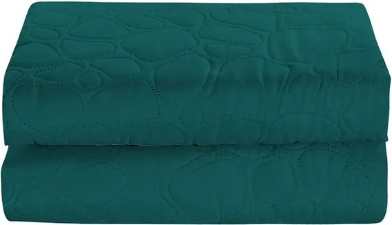 Türkizkék ágytakaró STONE Méret: 200 x 220 cm