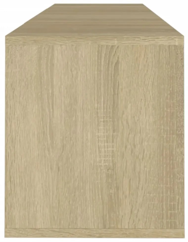 sonoma tölgy színű szerelt fa fali TV-szekrény 120x30x40,5 cm
