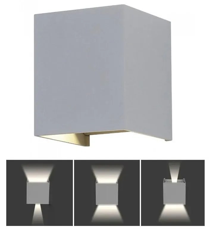 LED Kültéri fali lámpa LED/5W/230V 3000K IP65 szürke