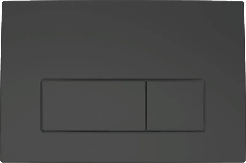 GEBERIT Delta50 nyomólap, WC-tartályhoz, 2 vízmennyiséges, matt fekete
