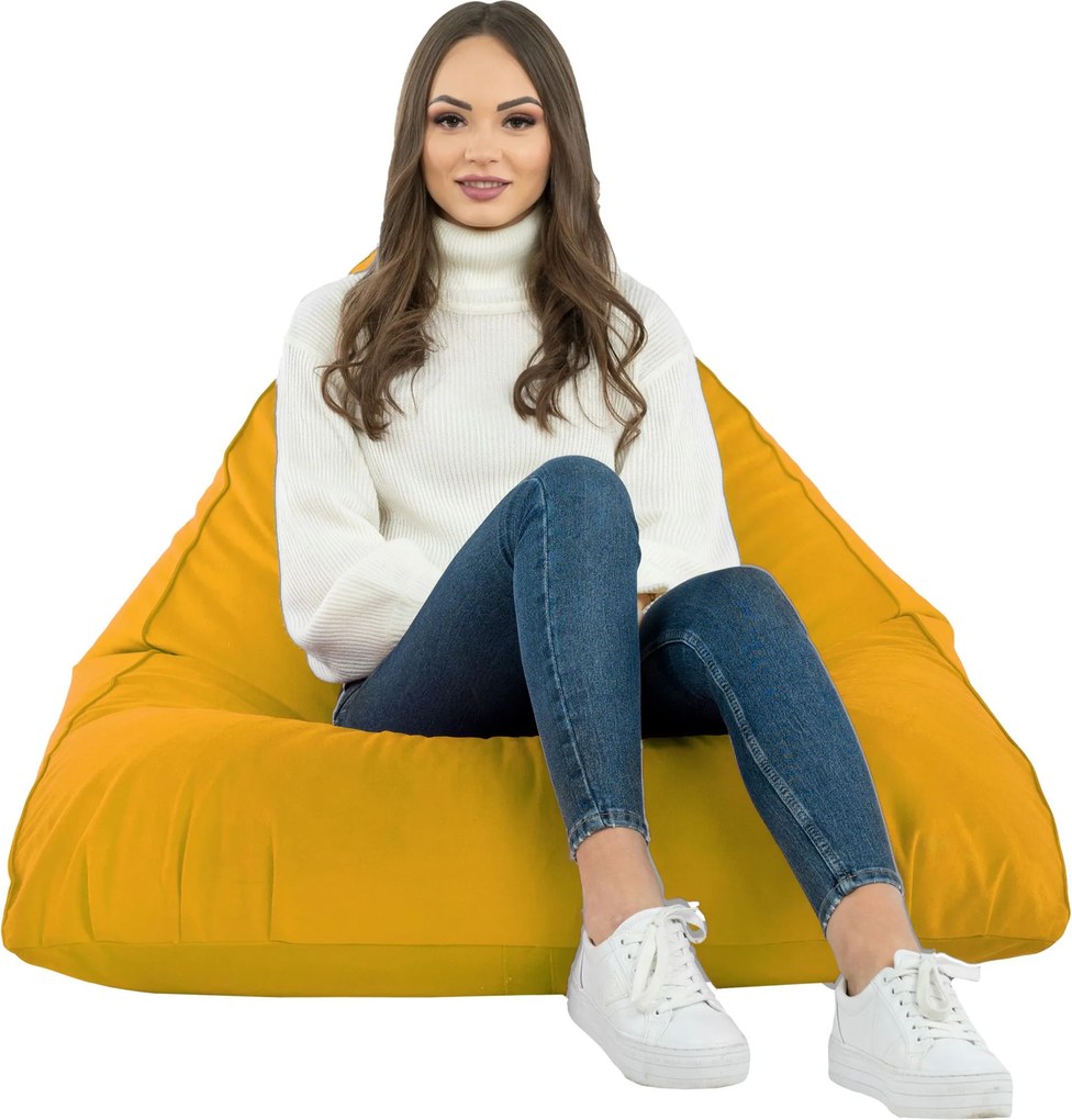 Bermuda Mustárszínű Plüss ülőgarnitúra