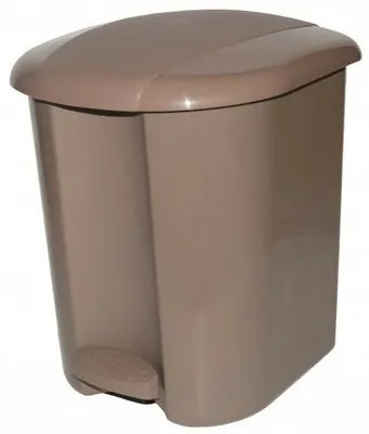 Pedálos szemetes, 17 l, kávé