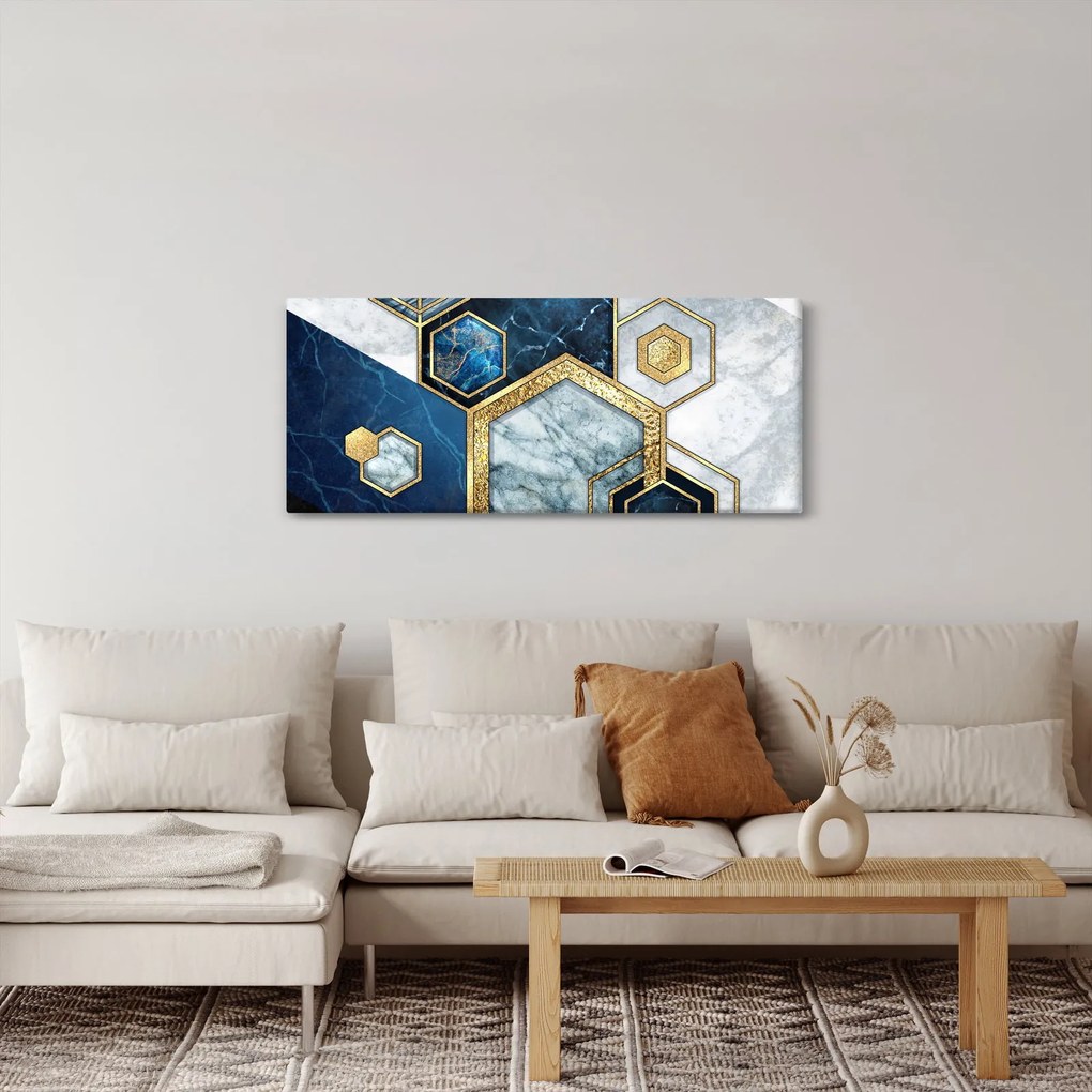 Kép - Márvány hatszögek (120x50 cm)
