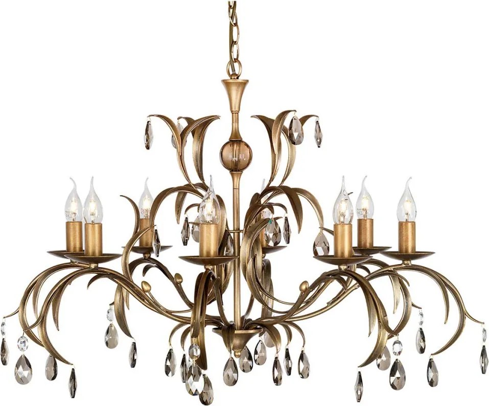Elstead Lighting LILY LL8-ANT-BRZ Csillár 8x60W/E14