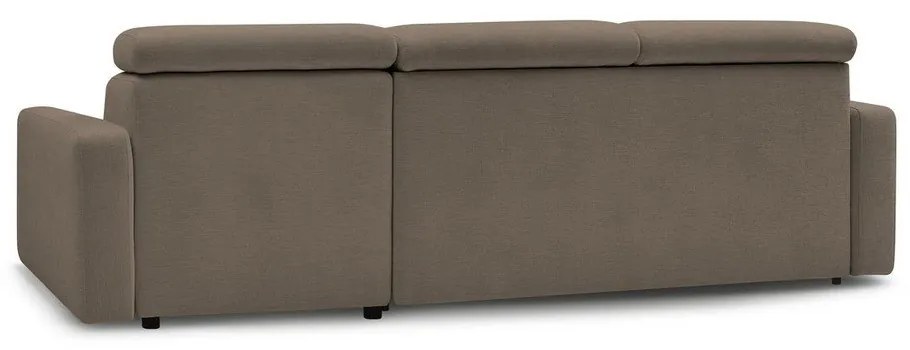 Barna kinyitható sarokkanapé (variálható) Monaco – Bobochic Paris