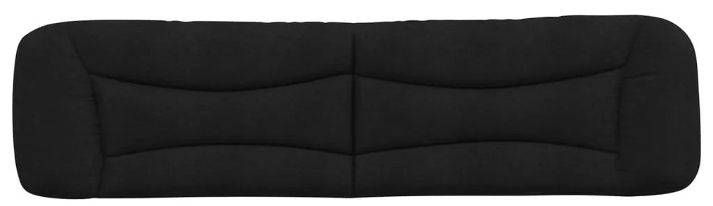 fekete szövet fejtámla párna Hvar 200 cm