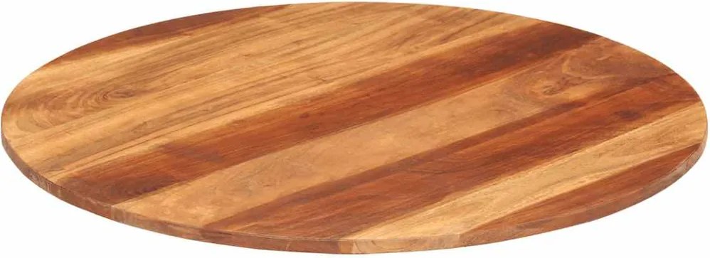 vidaXL kerek tömör akácfa asztallap 15-16 mm 70 cm