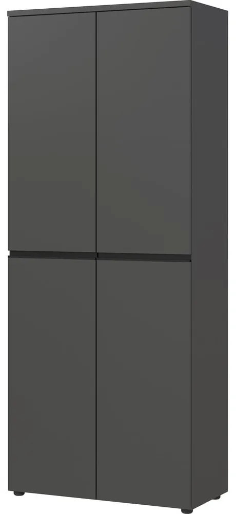 Antracitszürke ruhásszekrény 81x197 cm Bedano – Germania
