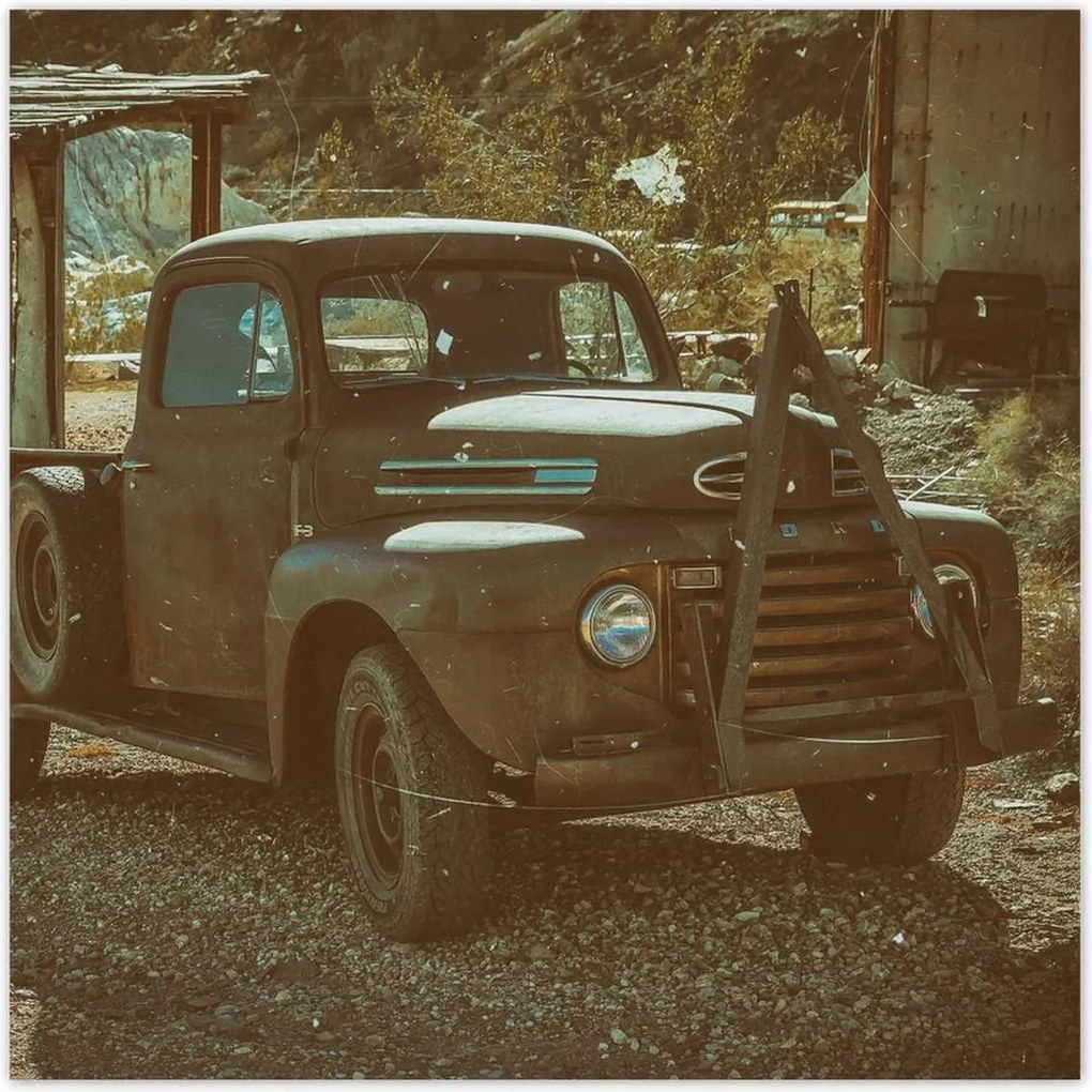 Poszterek 140x140 Amerikai teherautó