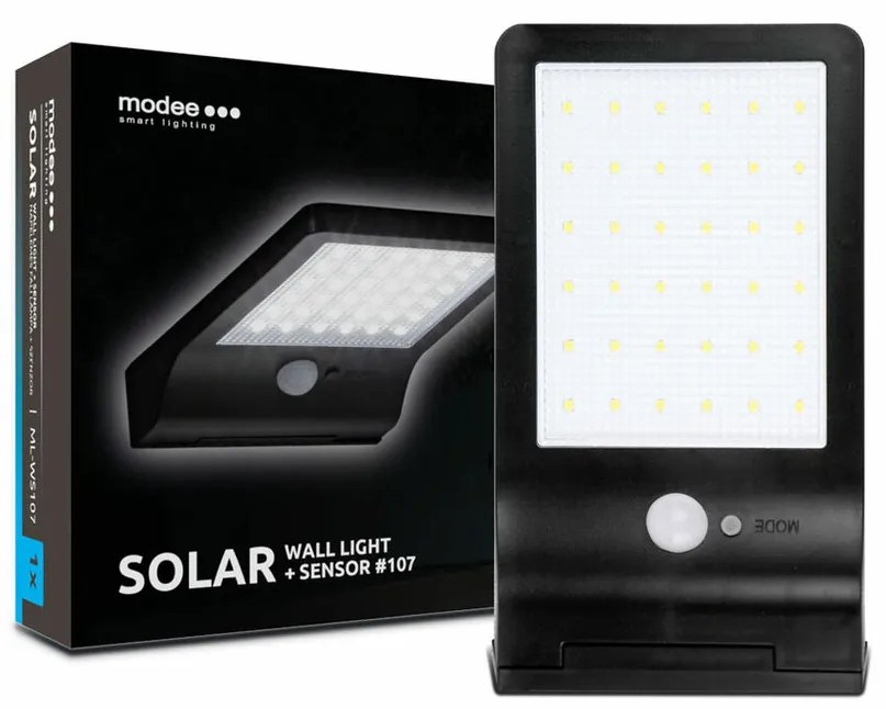 Modee LED napelemes fali lámpa PIR-rel ML-WS107
