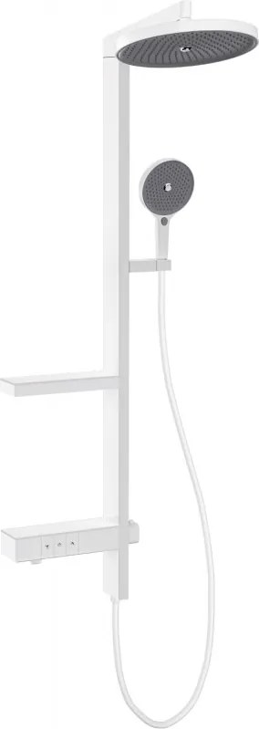 Mexen Dizzy fali zuhanykészlet esőztetővel és csappal, fehér - 78104-20
