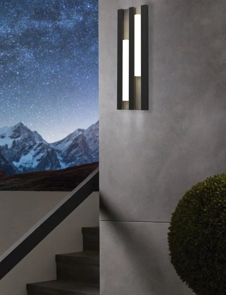 EGLO 900118 FANDINA Modern Kültéri Fali Lámpa Fehér, Fekete LED IP55
