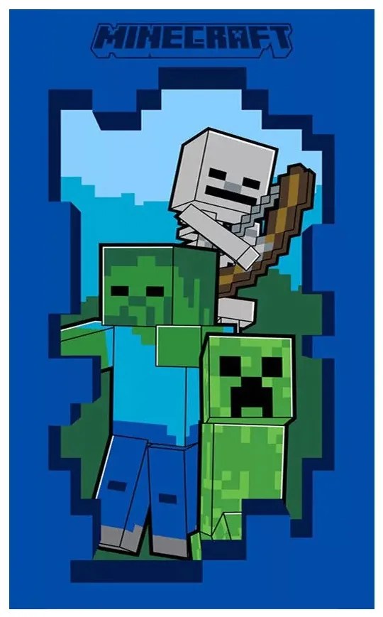 Minecraft Beware kéztörlő, arctörlő, törölköző 30x50 cm