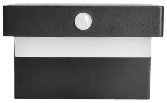 Solight WO7201 - LED napelemes falilámpa szenzorral PALERMO LED/5W/2000 mAh IP54