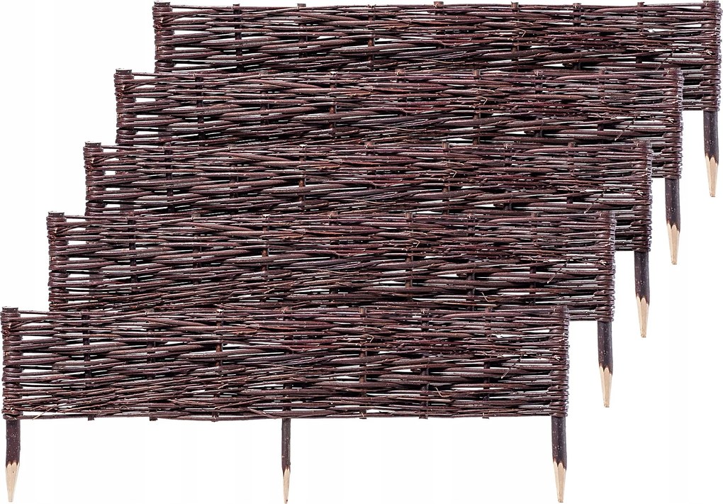 Kerti Rózsafa 100x20cm Fonott Kerítés 5db